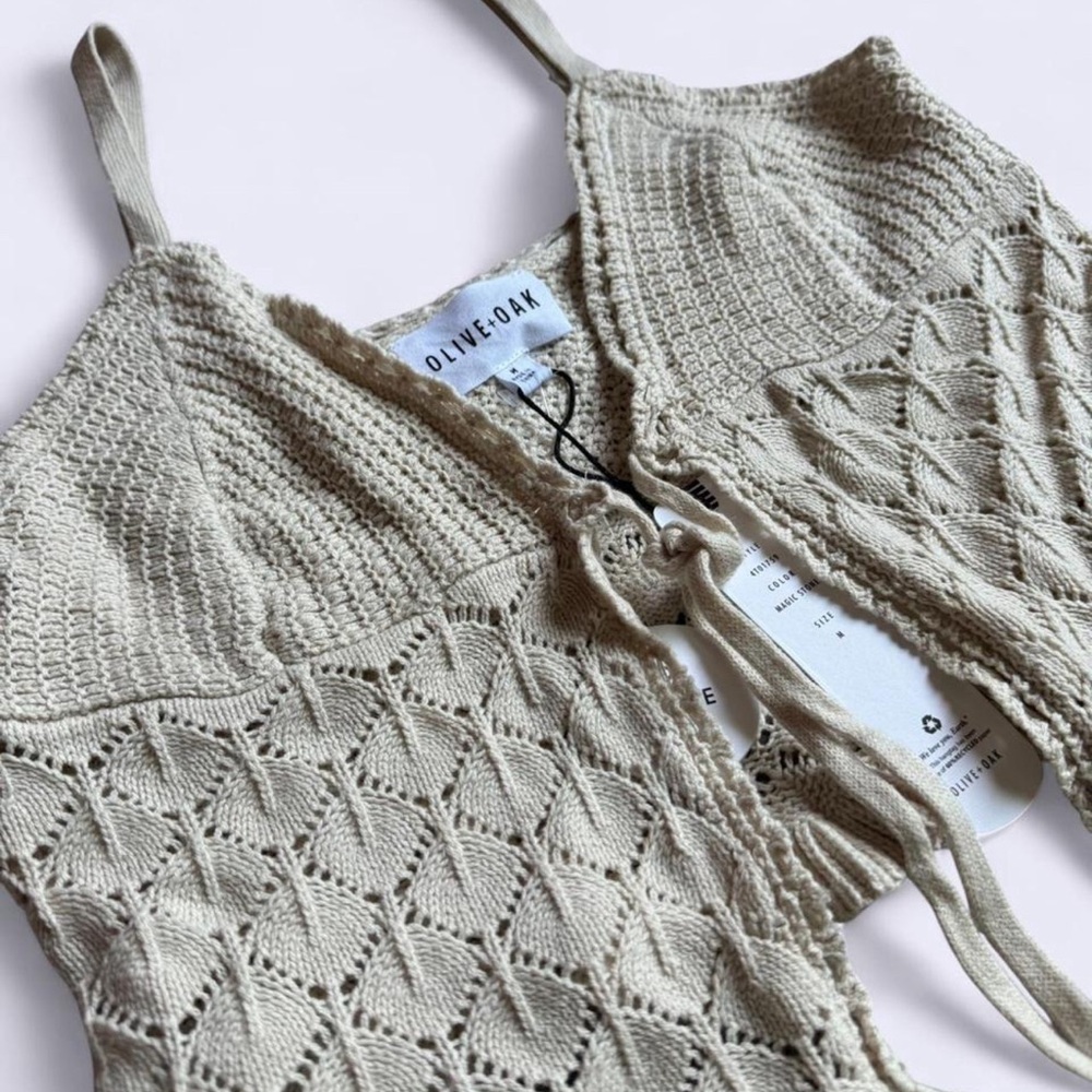 NWT Olive & Oak Cream Knit Sweater - Picture 2 of 8